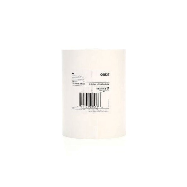 3M 3M White Masking Paper, 06537, 6 in x 750 ft, 6PK 7000126065 - main
